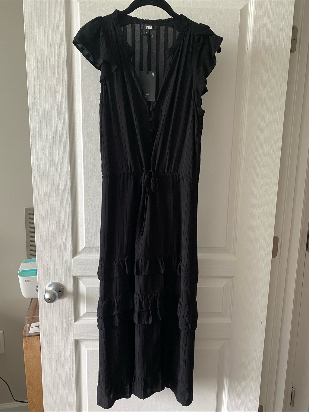 Paige Illyriablack Ruffle Midi Dress